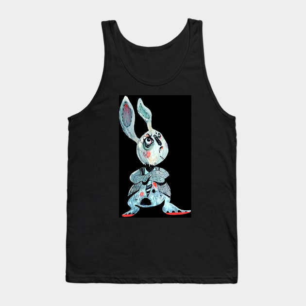 Angry rabbit Tank Top by VALENTINA BROSTEAN